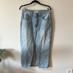 Madewell - midi denim skirt